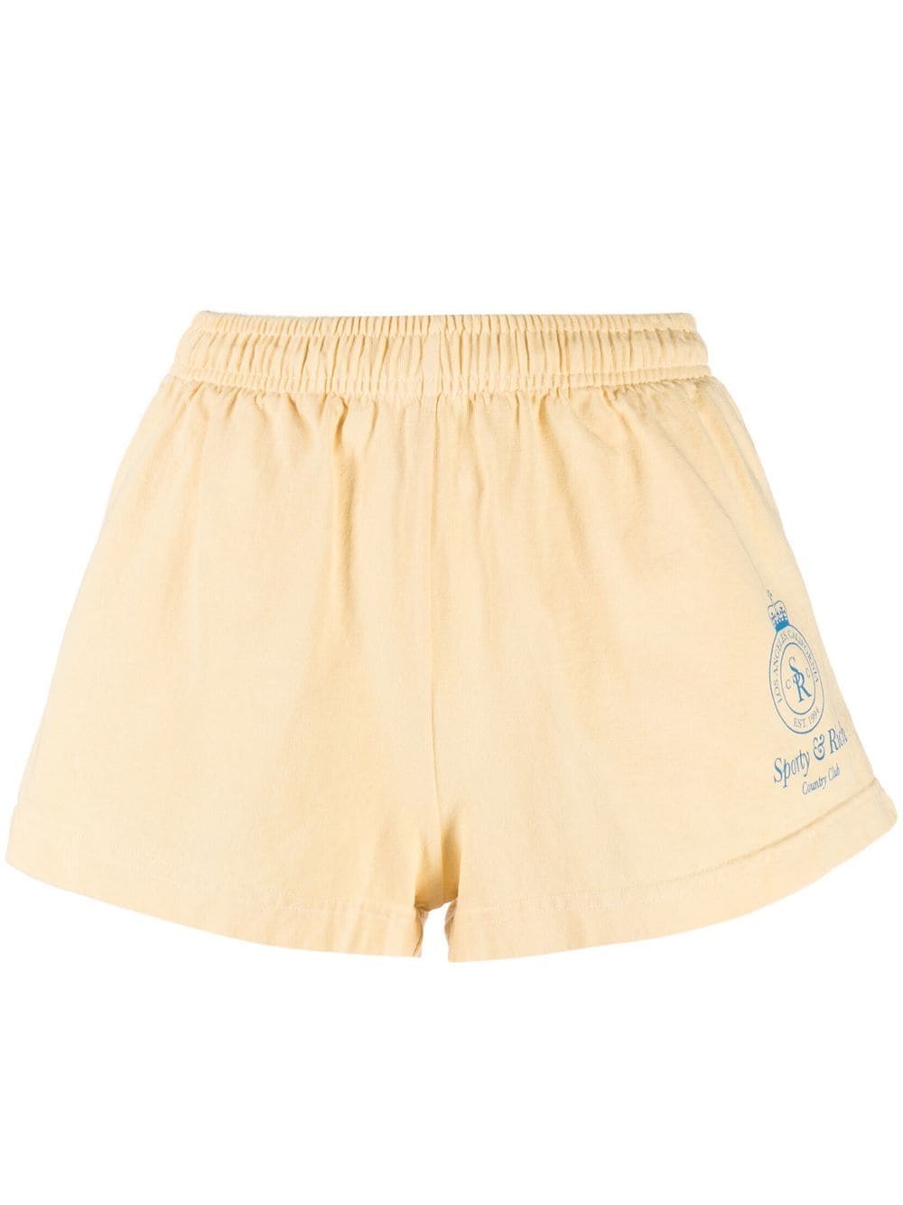 Sporty & Rich logo track shorts - Neutrals von Sporty & Rich