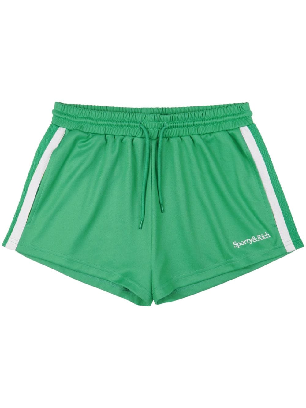 Sporty & Rich mid-rise track shorts - Green von Sporty & Rich