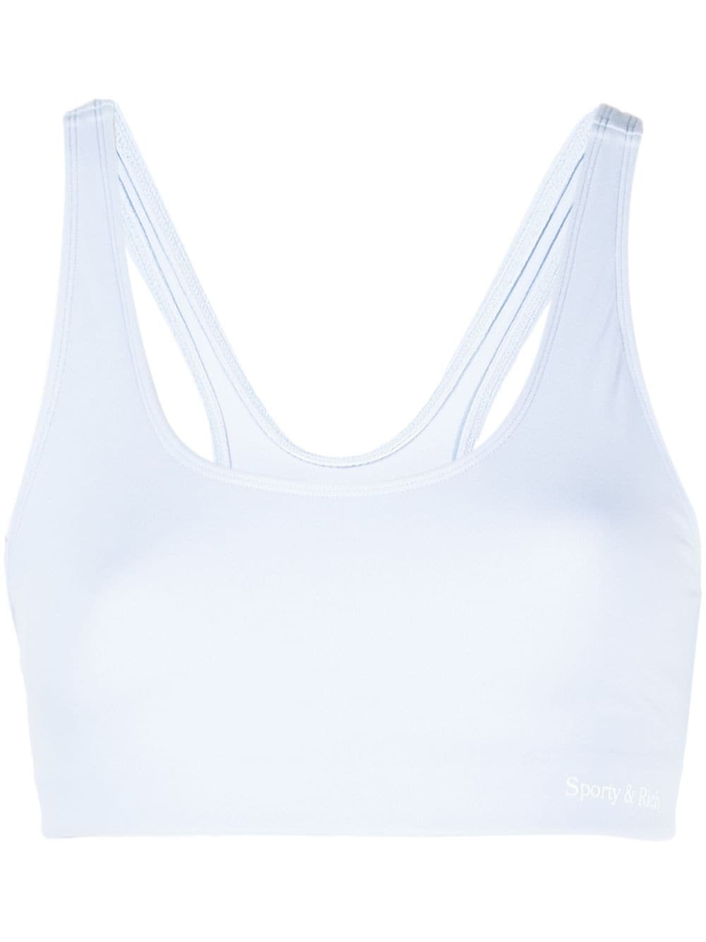 Sporty & Rich scoop-neck sleeveless sports bra - Blue von Sporty & Rich