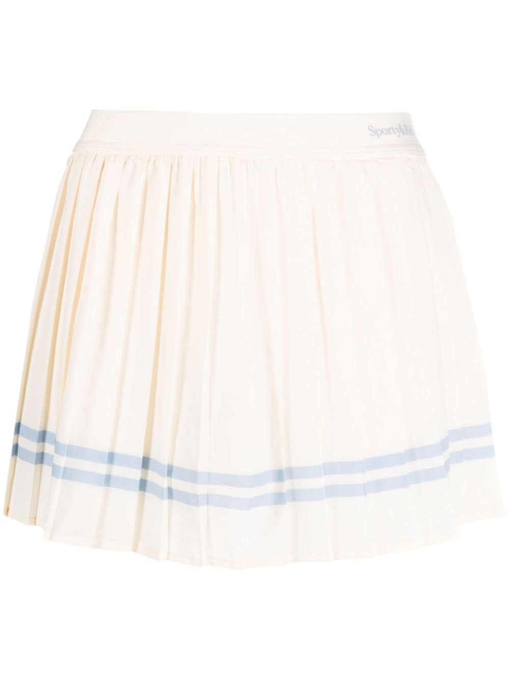 Sporty & Rich stripe-detailing pleated skort - Neutrals von Sporty & Rich