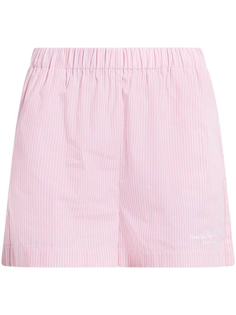 Sporty & Rich stripe-print shorts - Pink von Sporty & Rich