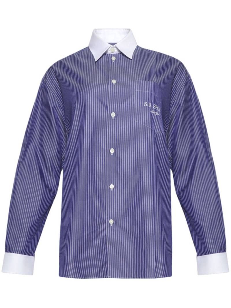 Sporty & Rich striped shirt - Blue von Sporty & Rich