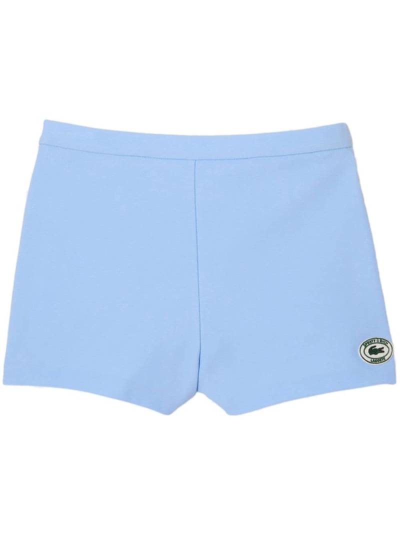 Sporty & Rich x Lacoste logo-appliqué shorts - Blue von Sporty & Rich