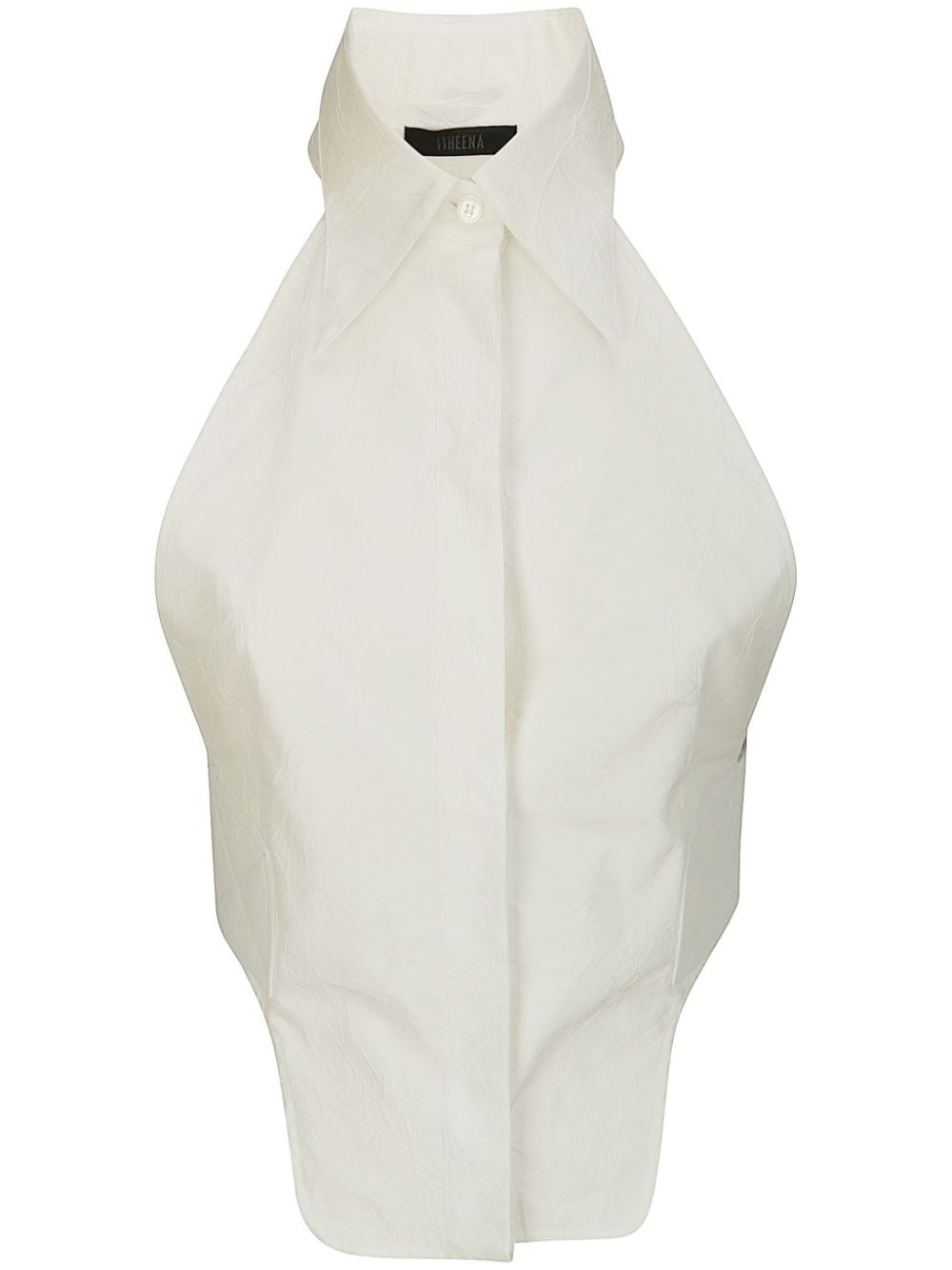 Ssheena Cute sleeveless cropped shirt - White von Ssheena