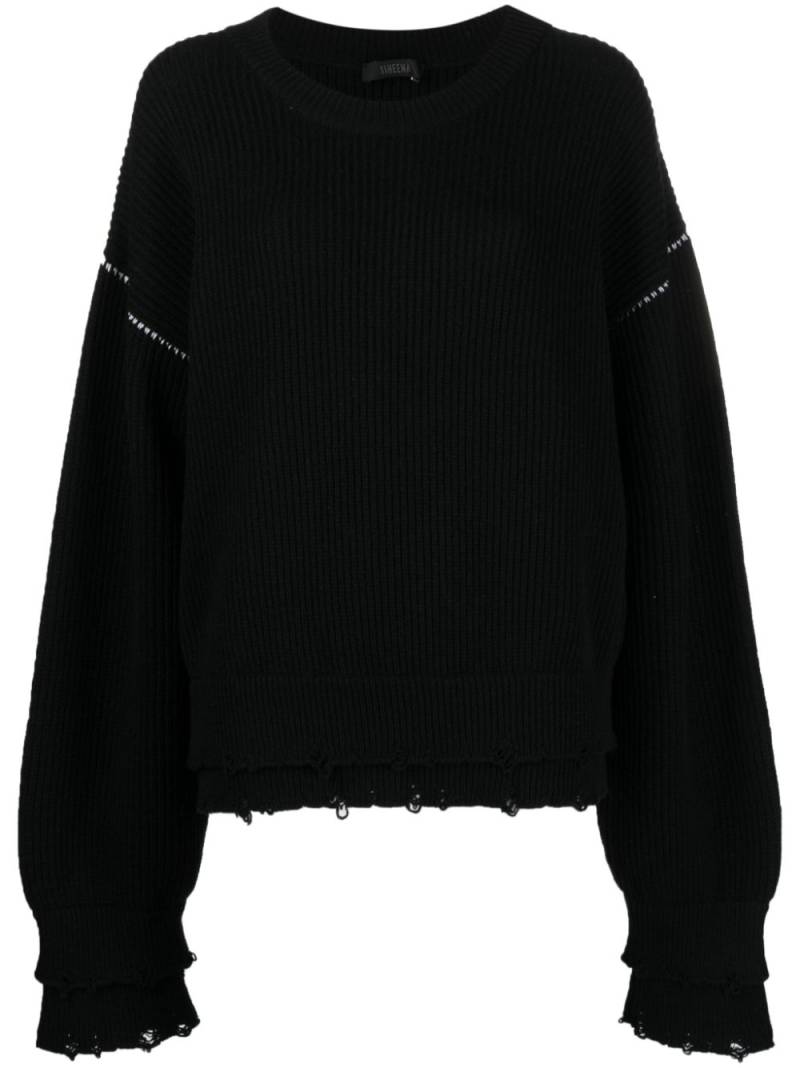 Ssheena Kevin ribbed-knit jumper - Black von Ssheena