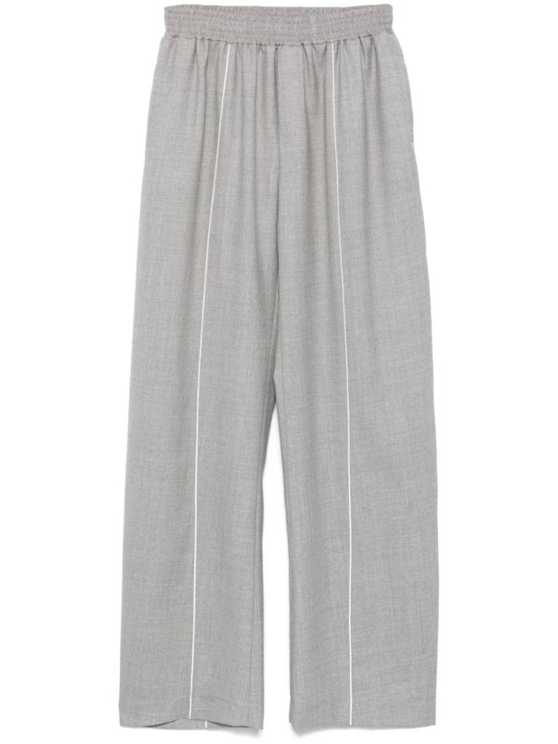 Ssheena piped-trim trousers - Grey von Ssheena