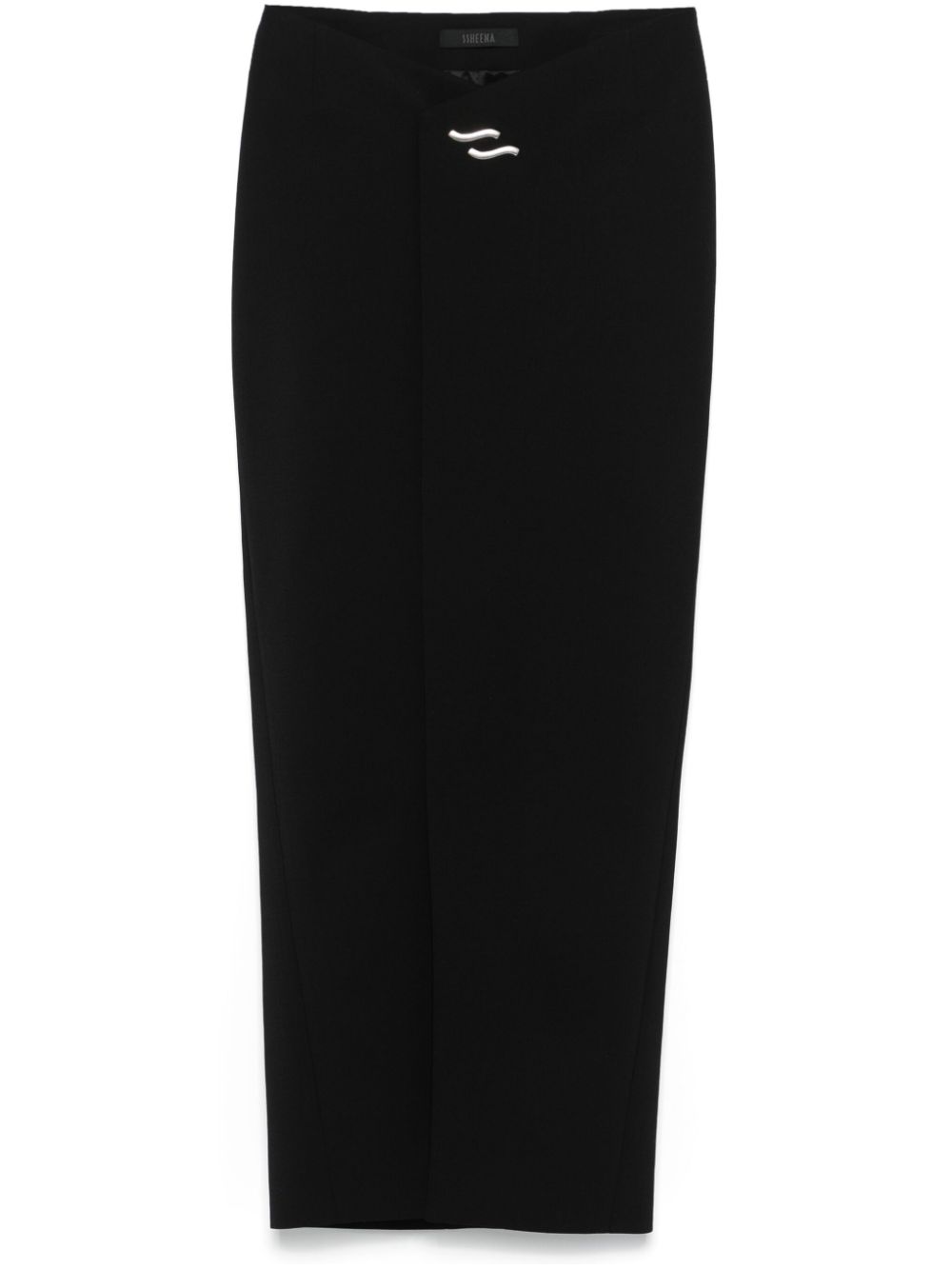 Ssheena wrap-design maxi skirt - Black von Ssheena