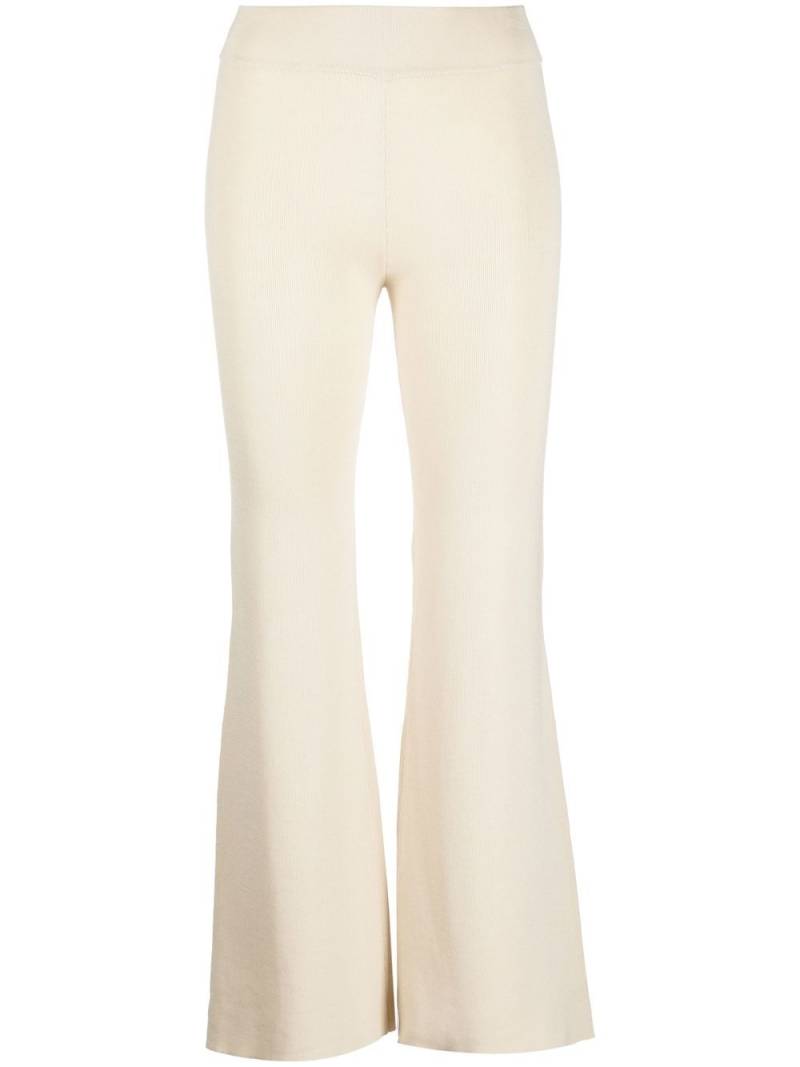 St. Agni flared knitted pants - Neutrals von St. Agni