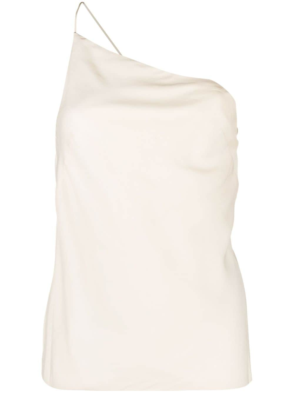 St. Agni one-shoulder lyocell top - Neutrals von St. Agni