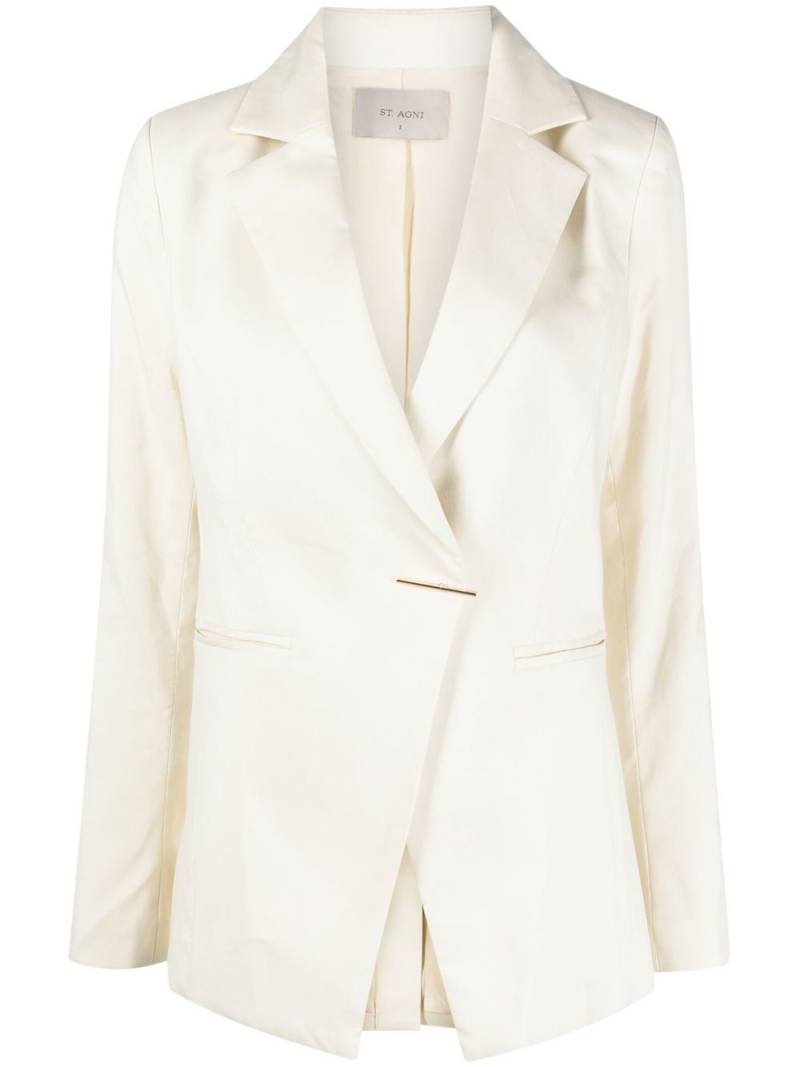 St. Agni wrap-front blazer - Neutrals von St. Agni