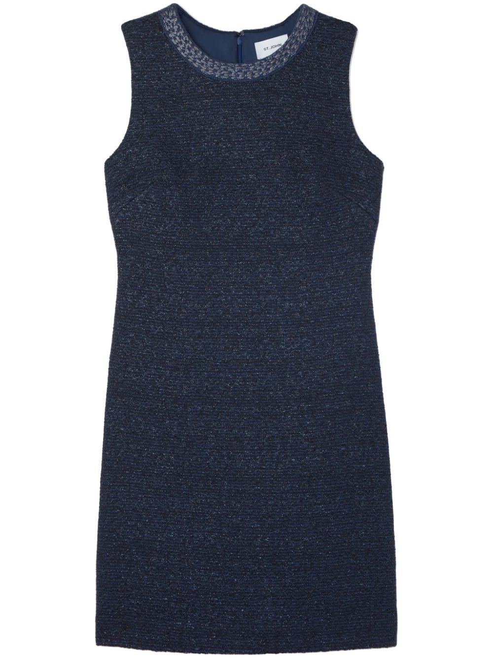 St. John sleeveless tweed mini dress - Blue von St. John