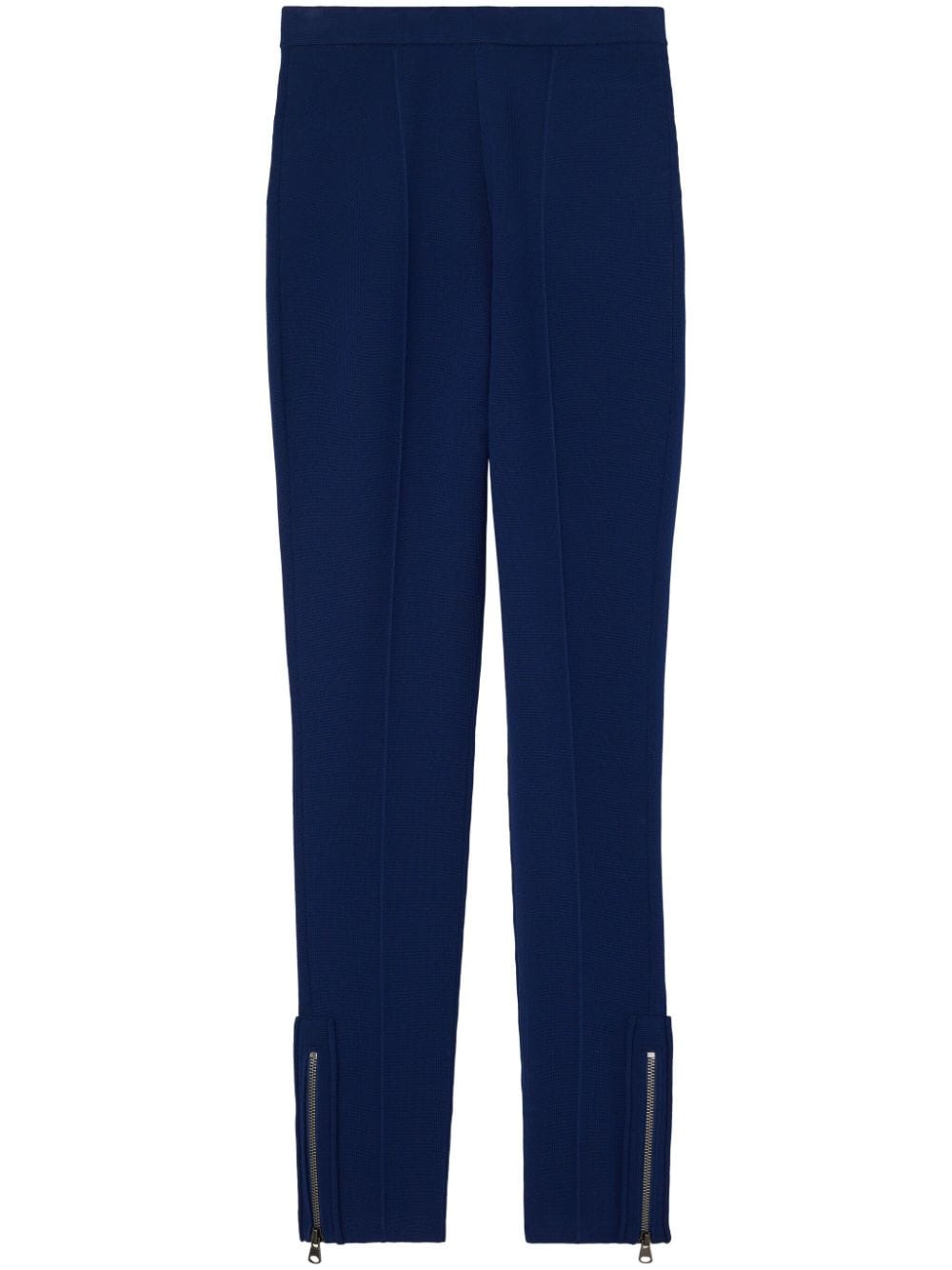 St. John zip-detail skinny trousers - Blue von St. John