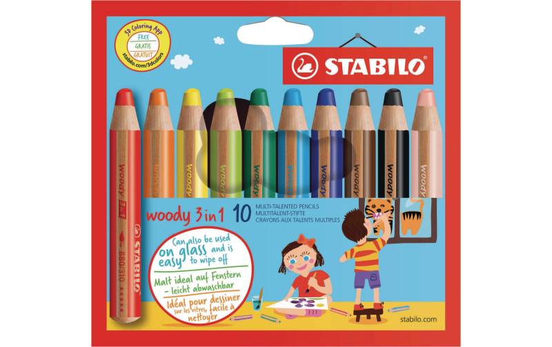 STABILO Buntstift »3in1 Malstift 10« von Stabilo