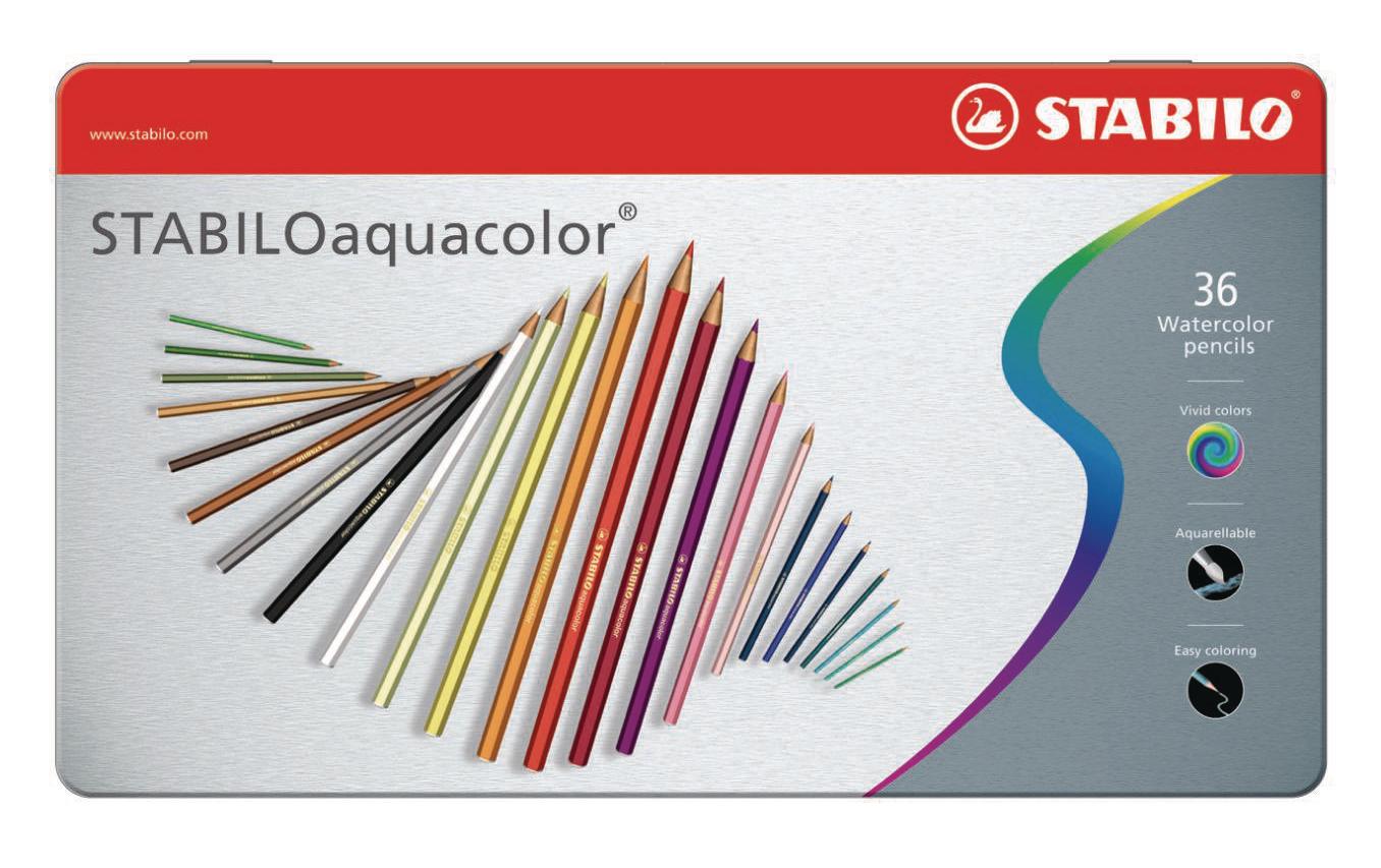 STABILO Buntstift »Aquacolor 36 Stü«, Wasservermalbar STABILO Buntstift »Aquacolor 36 Stü«, Wasservermalbar von Stabilo