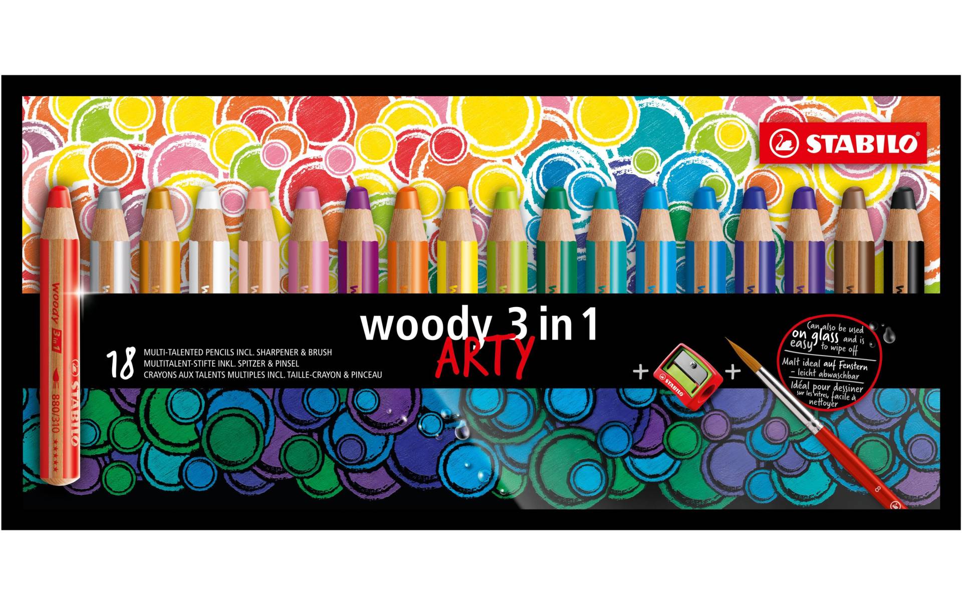 STABILO Buntstift »woody ARTY 18 St«, Wasservermalbar STABILO Buntstift »woody ARTY 18 St«, Wasservermalbar von Stabilo