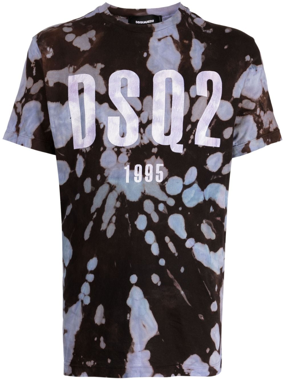 Stain Shade logo-print tie-dye T-shirt - Brown von Stain Shade