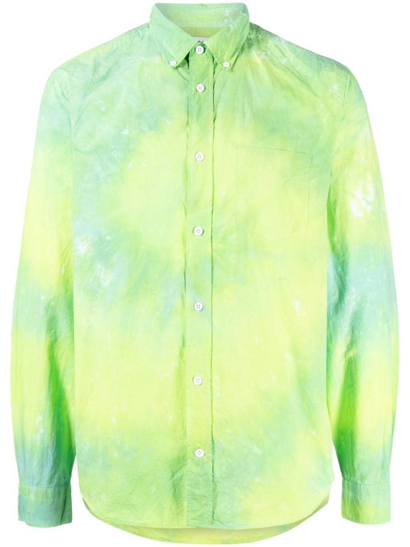 Stain Shade long-sleeve tie-dye shirt - Green von Stain Shade