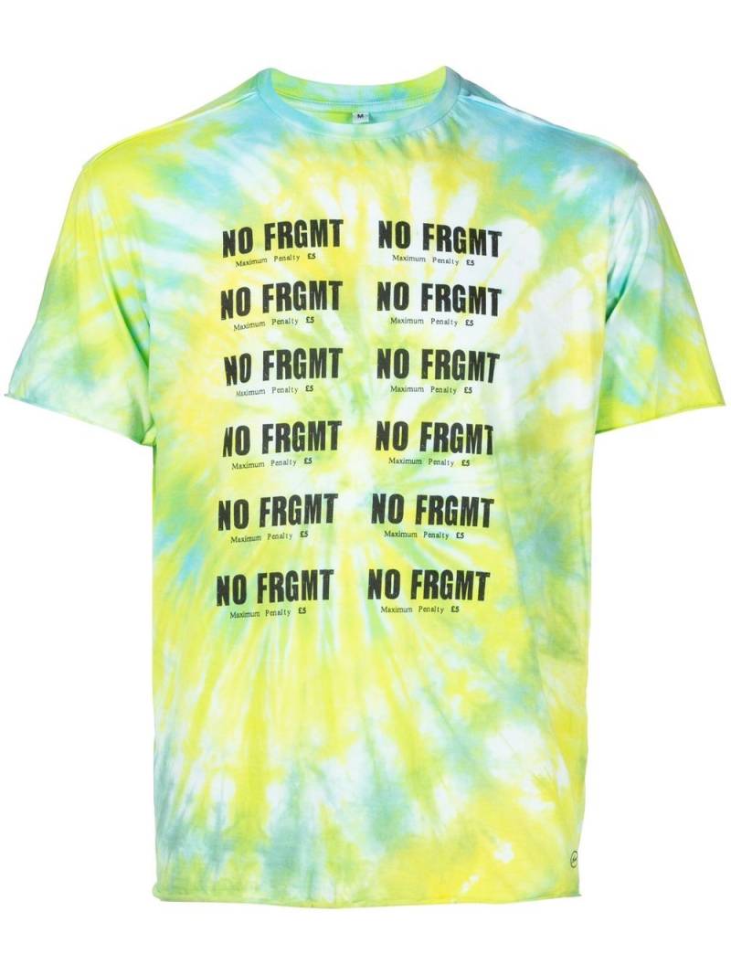 Stain Shade x Hiroshi Fujiwara tie-dye print T-shirt - Green von Stain Shade