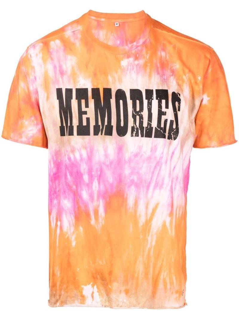 Stain Shade x Hiroshi Fujiwara tie-dye print T-shirt - Orange von Stain Shade