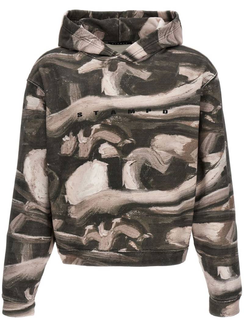 Stampd Bones Sublimated hoodie - Green von Stampd