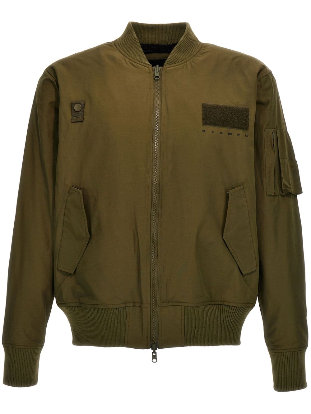 Stampd shearling-lining bomber jacket - Green