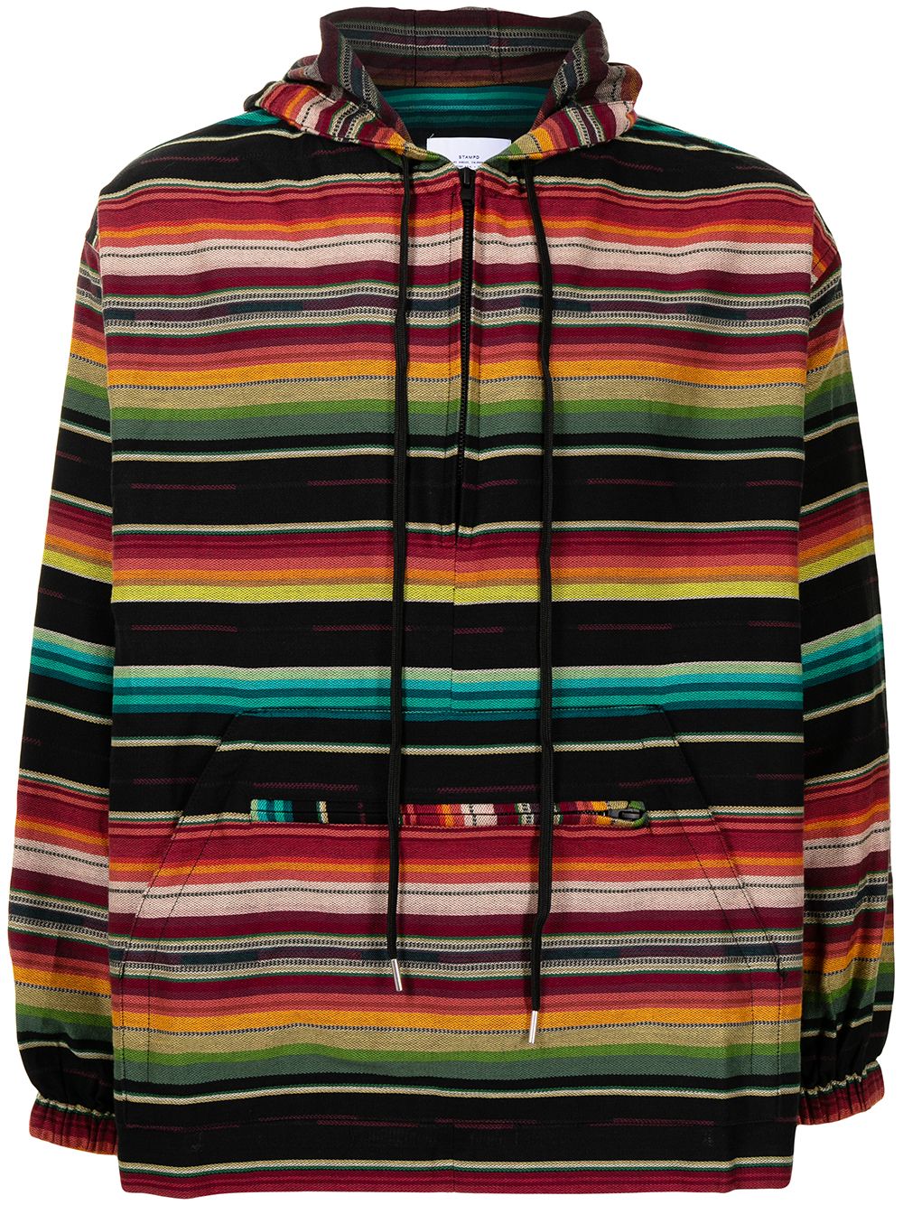 Stampd striped cotton hoodie - Red von Stampd
