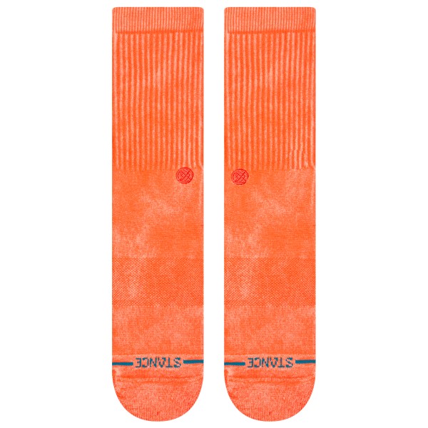 Stance - Icon Dyed Crew - Multifunktionssocken Gr L;M grün;orange von Stance