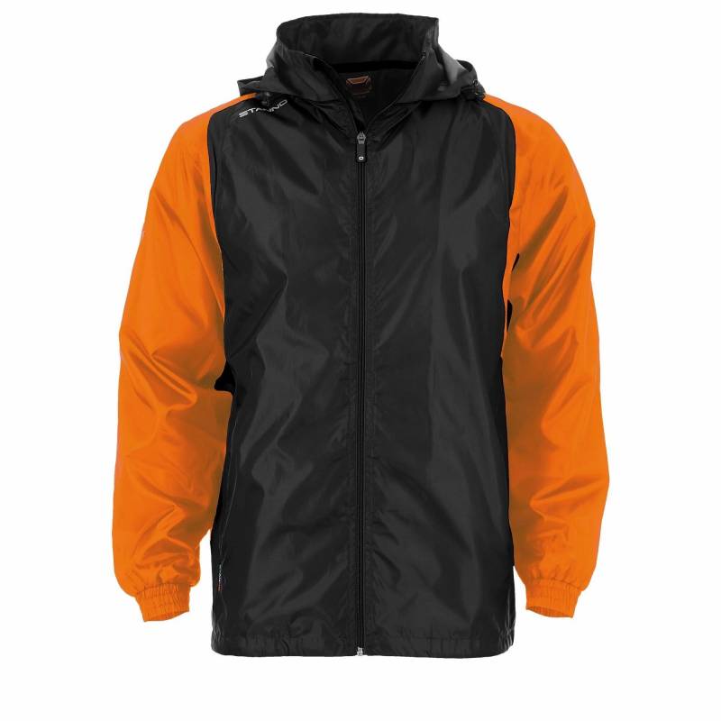 Regenjacke Kinder Centro Mädchen Schwarz / Orange 10A von Stannol