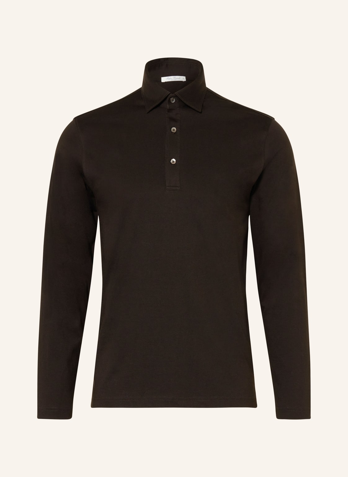 Stefan Brandt Jersey-Poloshirt Luis braun von Stefan Brandt