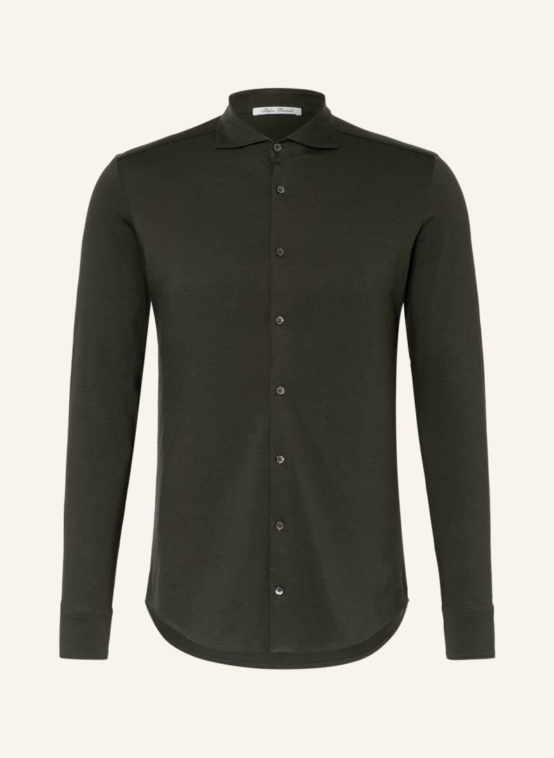 Stefan Brandt Jerseyhemd Otis Slim Fit gruen von Stefan Brandt