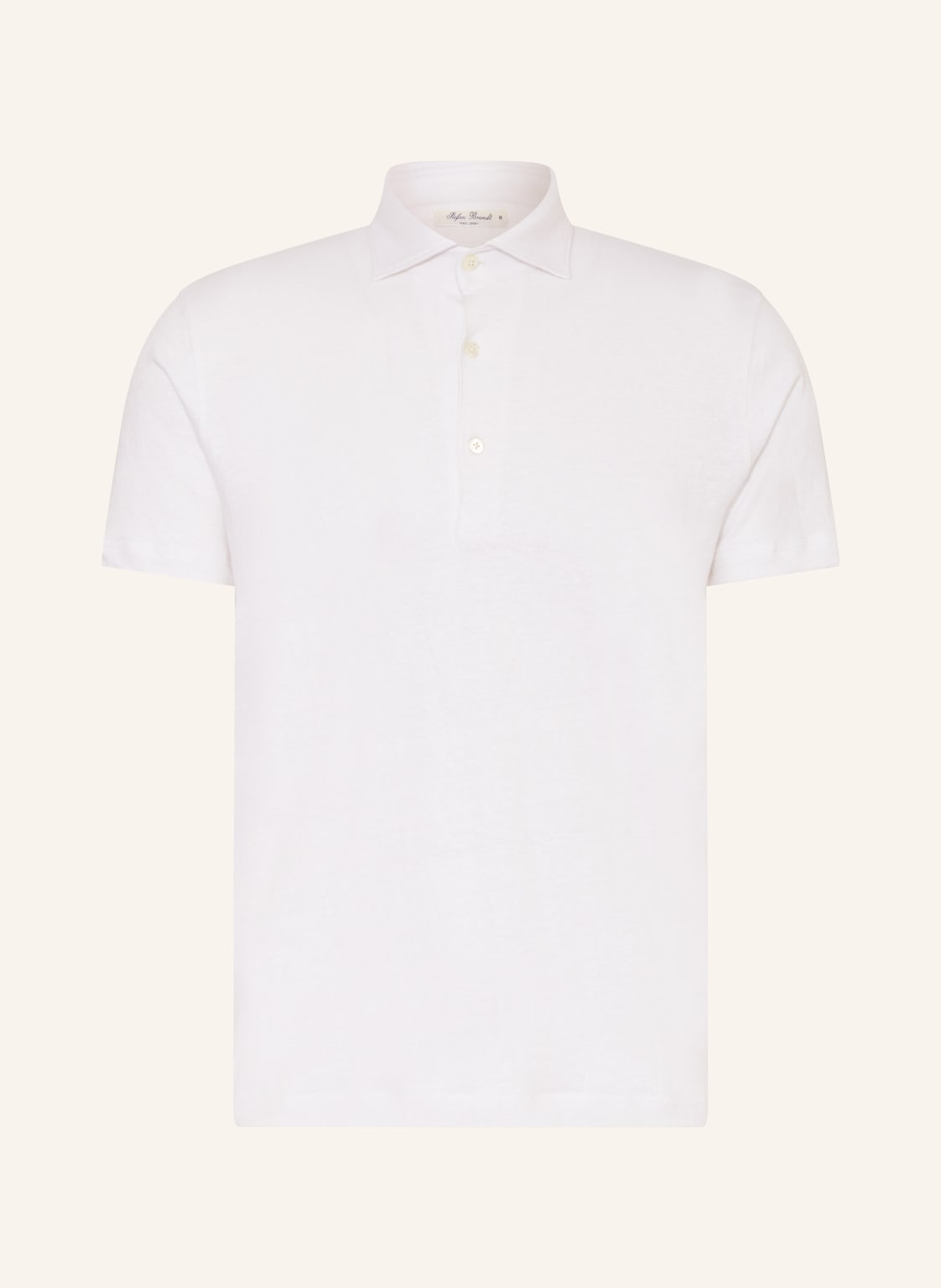 Stefan Brandt Strick-Poloshirt Laurin Aus Leinen weiss von Stefan Brandt