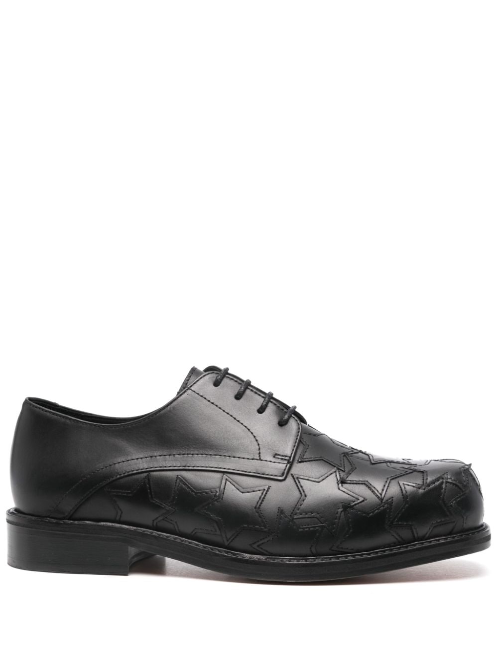 Stefan Cooke Star-patches Derby shoes - Black von Stefan Cooke