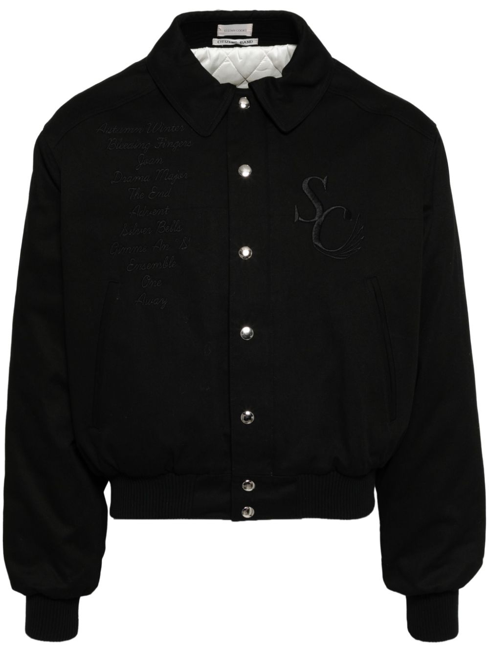 Stefan Cooke souvenir bomber jacket - Black von Stefan Cooke