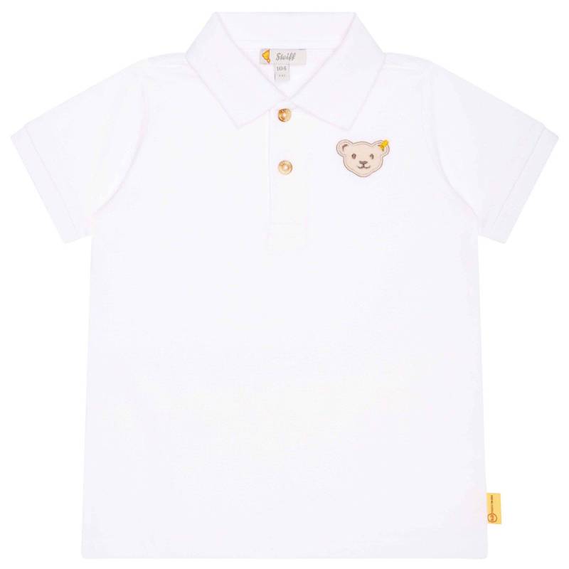 Poloshirt Bequem Sitzend Mädchen Weiss 92 von Steiff