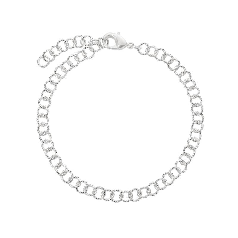 Armband Versilbert "juna" Damen Silber 16cm von Steinkult