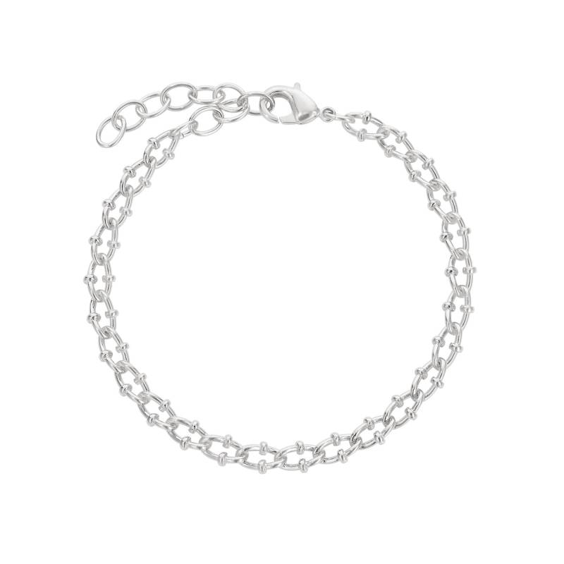 Armband Versilbert "nathalie" Damen Silber 16cm von Steinkult