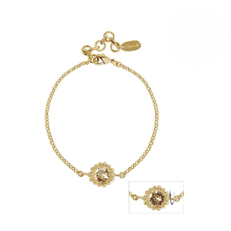 Armband "sheila" Damen Gold 16cm von Steinkult