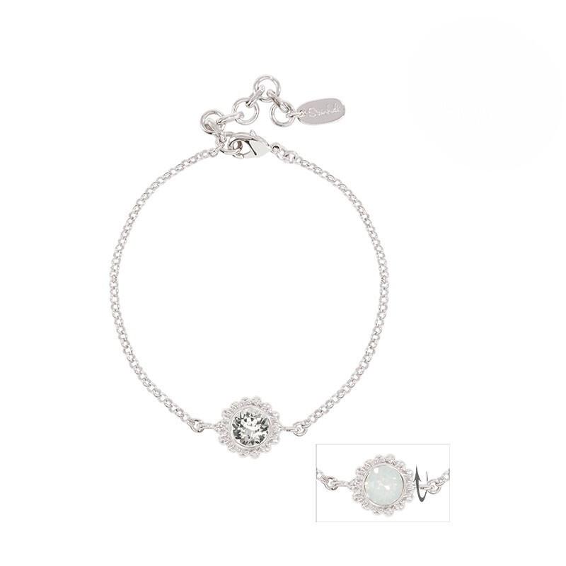 Armband "sheila" Damen Transparent 16cm von Steinkult