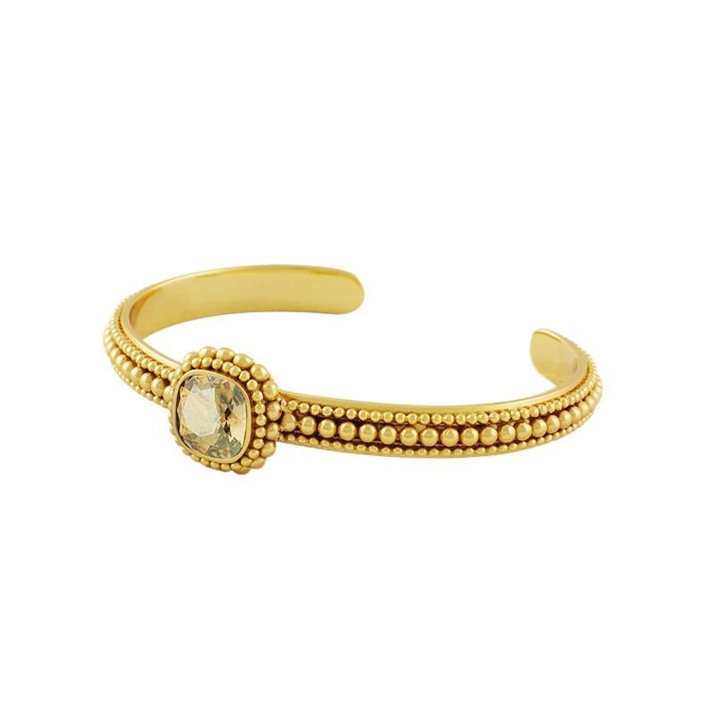 Cuff "aisha" Damen Gold 55mm von Steinkult