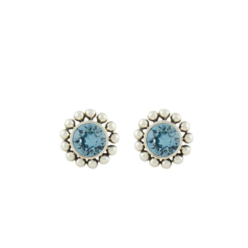 Ohrringe "amy" Damen Aquamarine 11mm von Steinkult