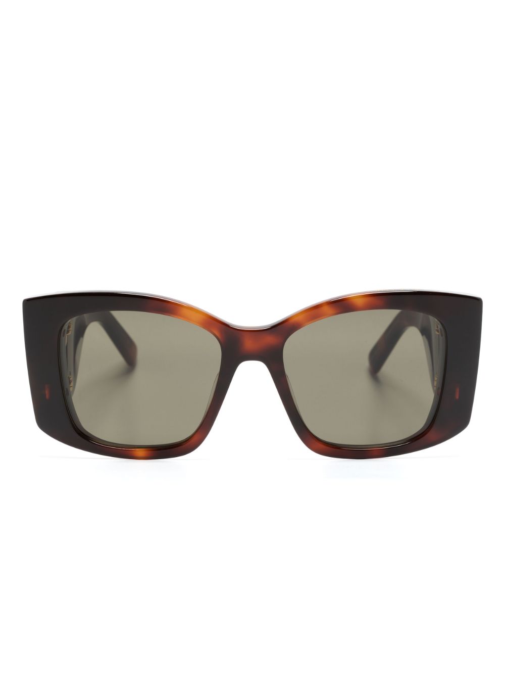 Stella McCartney Eyewear Falabella tortoiseshell-effect sunglasses - Brown von Stella McCartney Eyewear