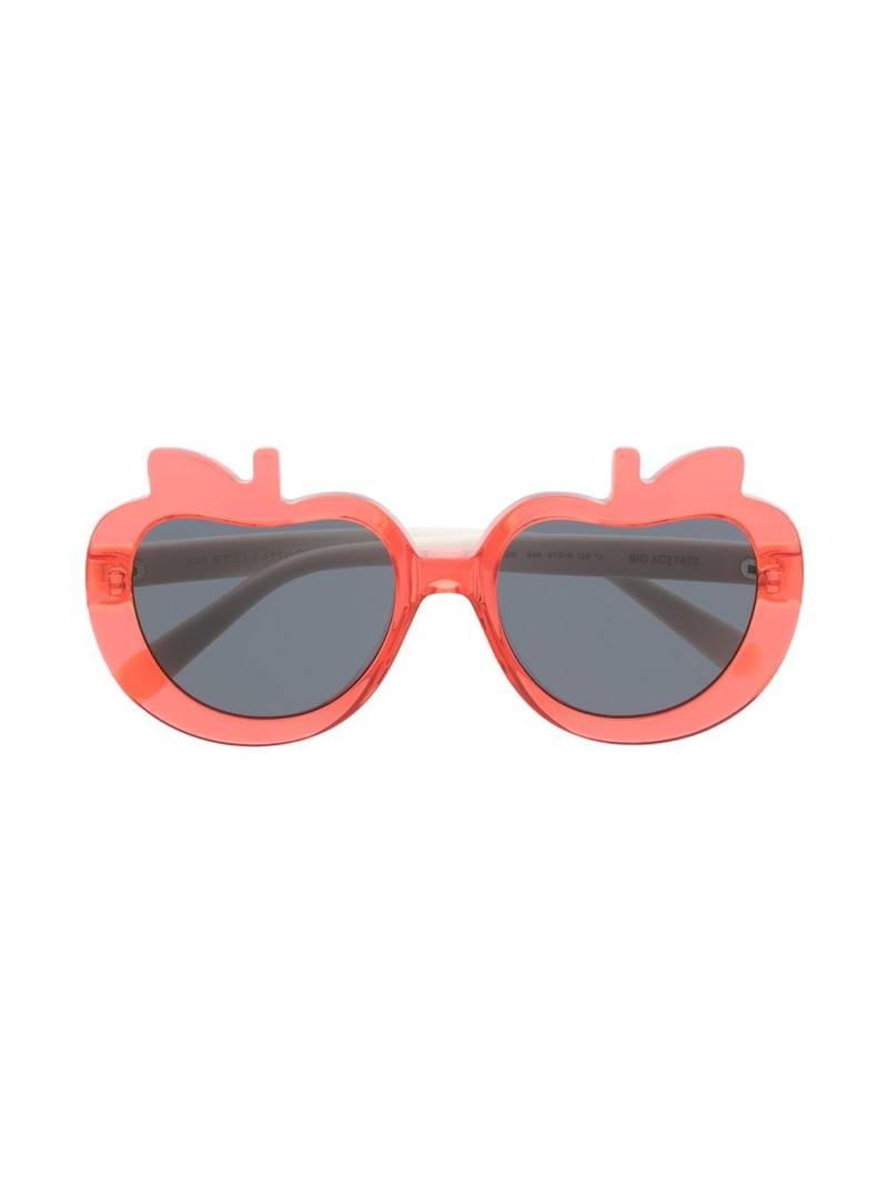 Stella McCartney Eyewear apple-frame sunglasses - Red von Stella McCartney Eyewear