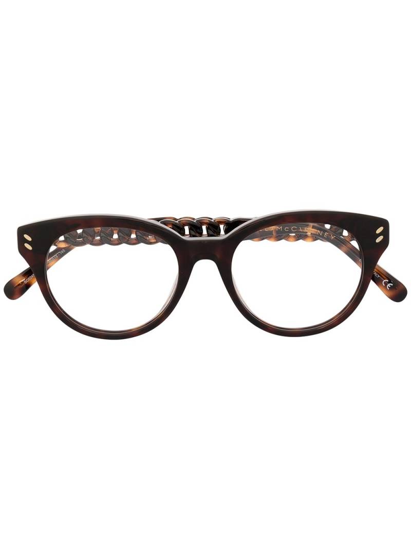 Stella McCartney Eyewear cat eye glasses - Brown von Stella McCartney Eyewear