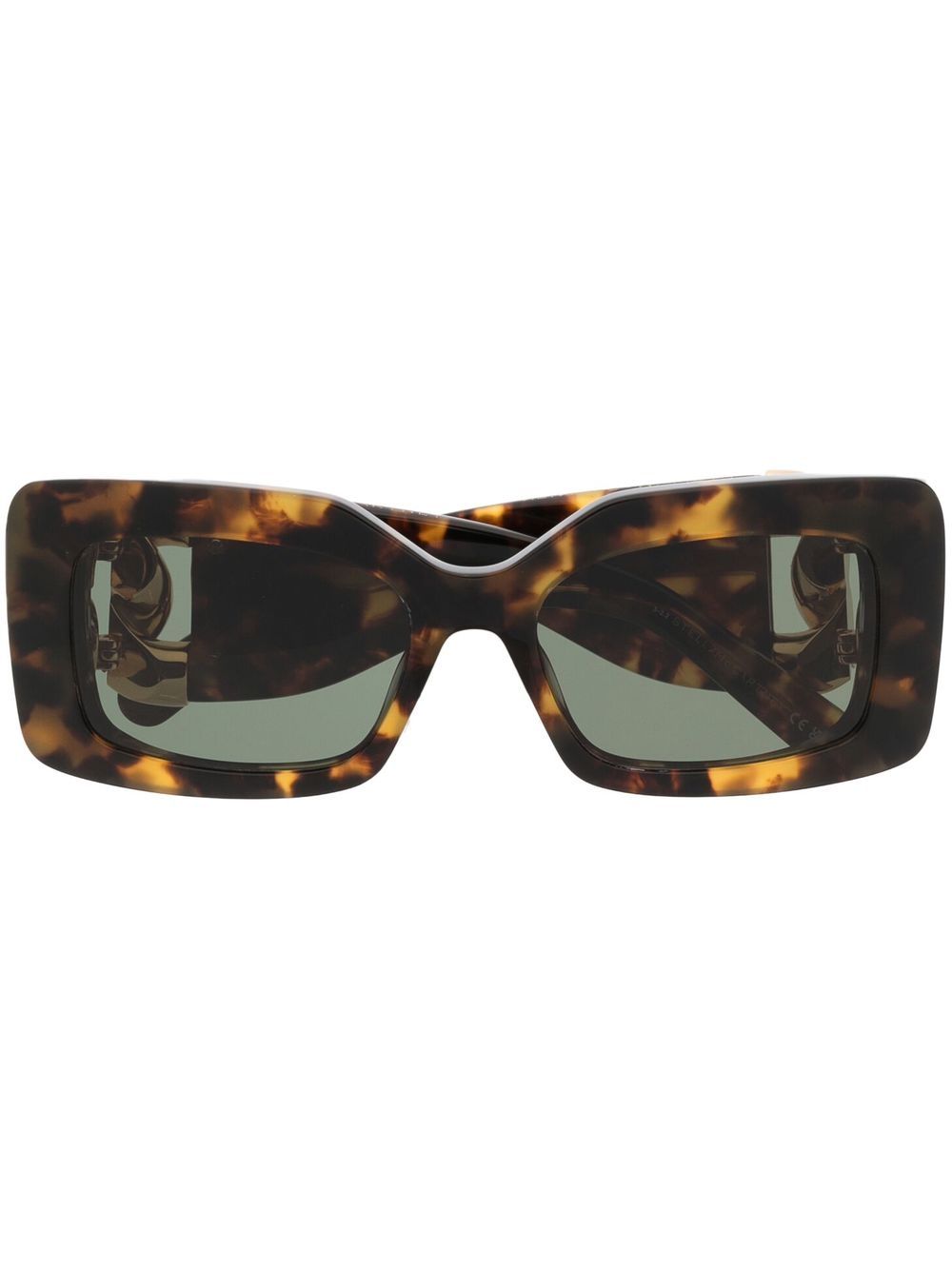 Stella McCartney Eyewear chain-link square-frame sunglasses - Brown von Stella McCartney Eyewear