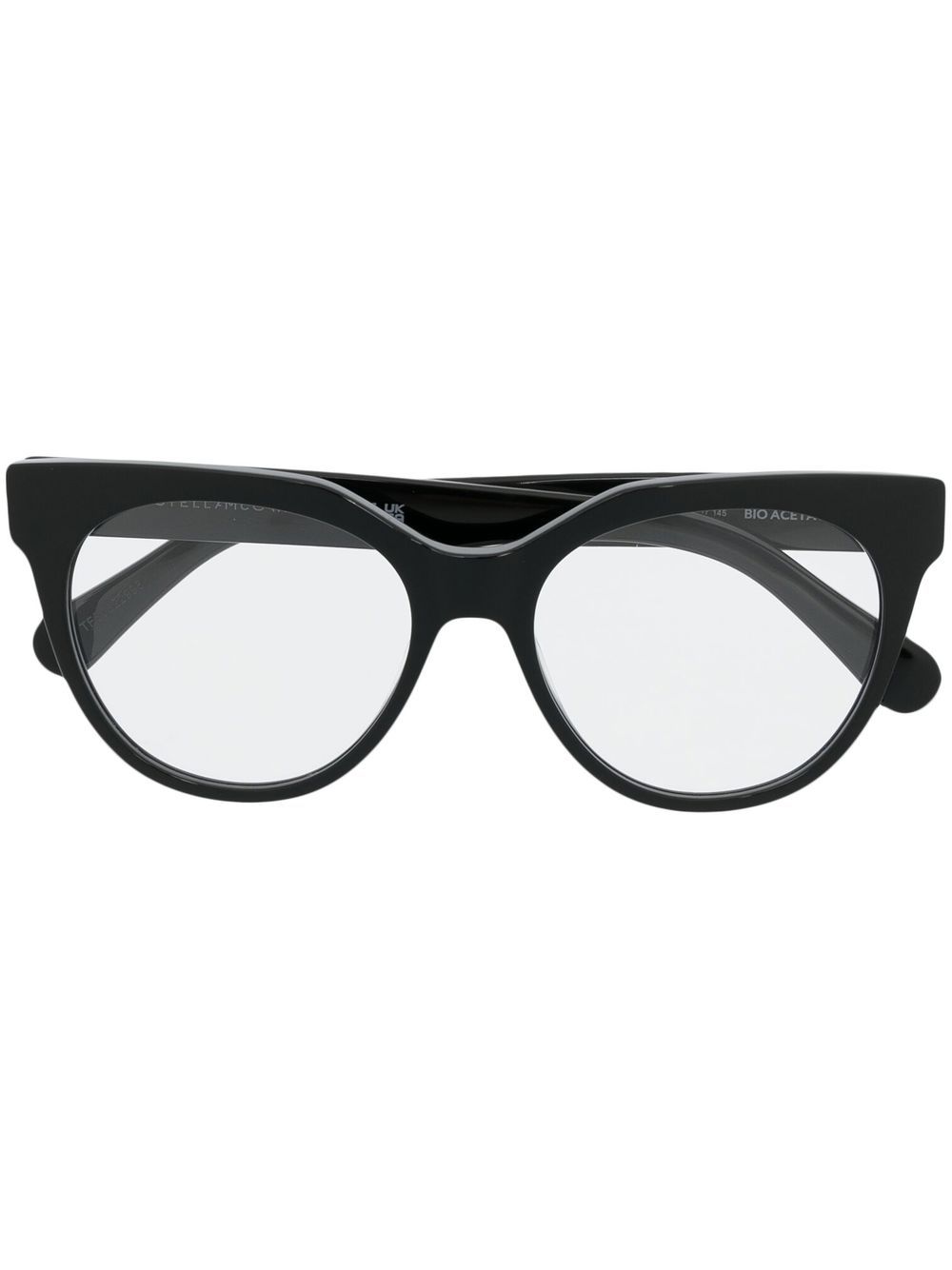 Stella McCartney Eyewear logo cat-eye frame glasses - Black von Stella McCartney Eyewear