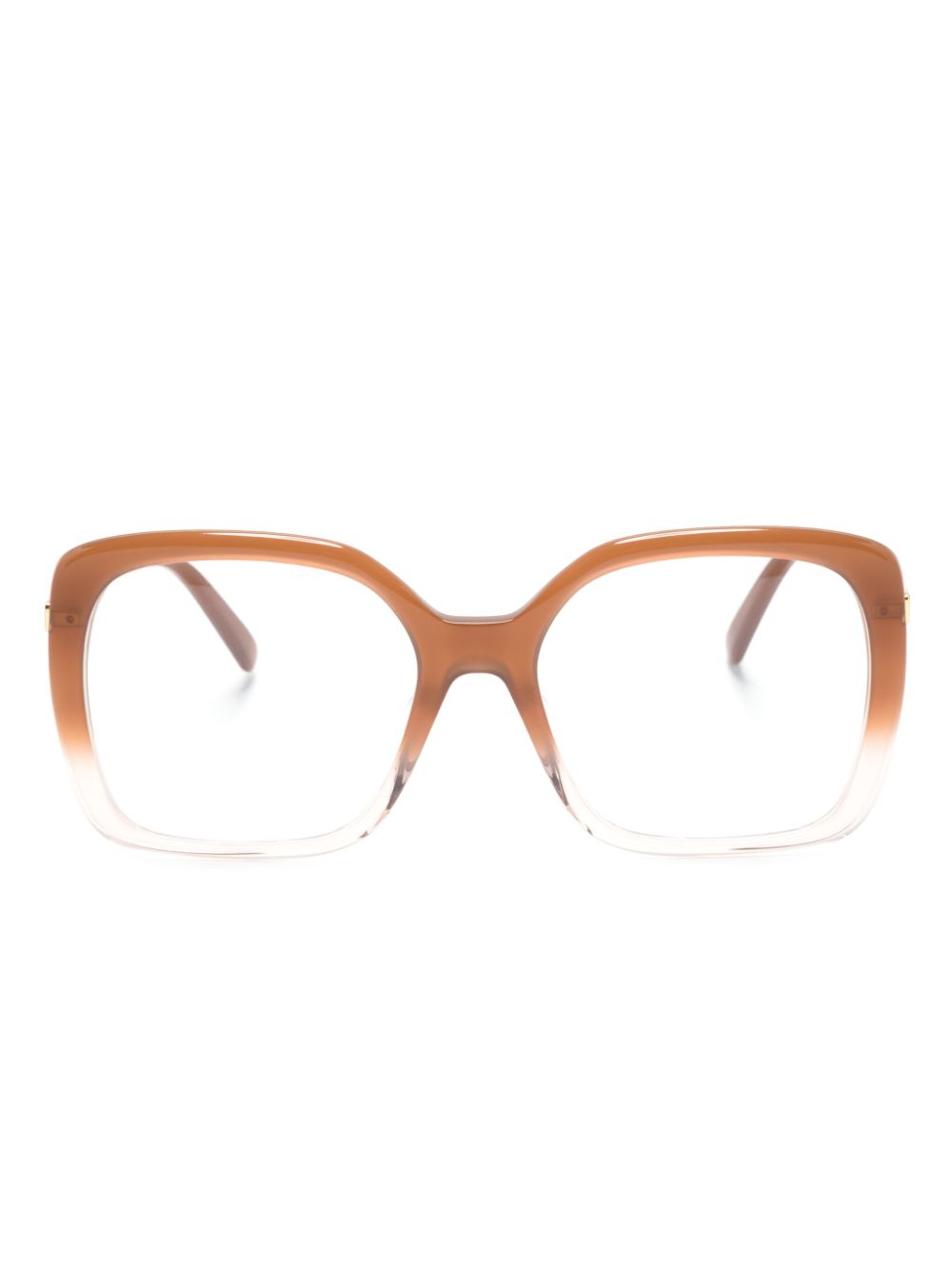 Stella McCartney Eyewear logo-engraved oversize-frame glasses - Neutrals von Stella McCartney Eyewear