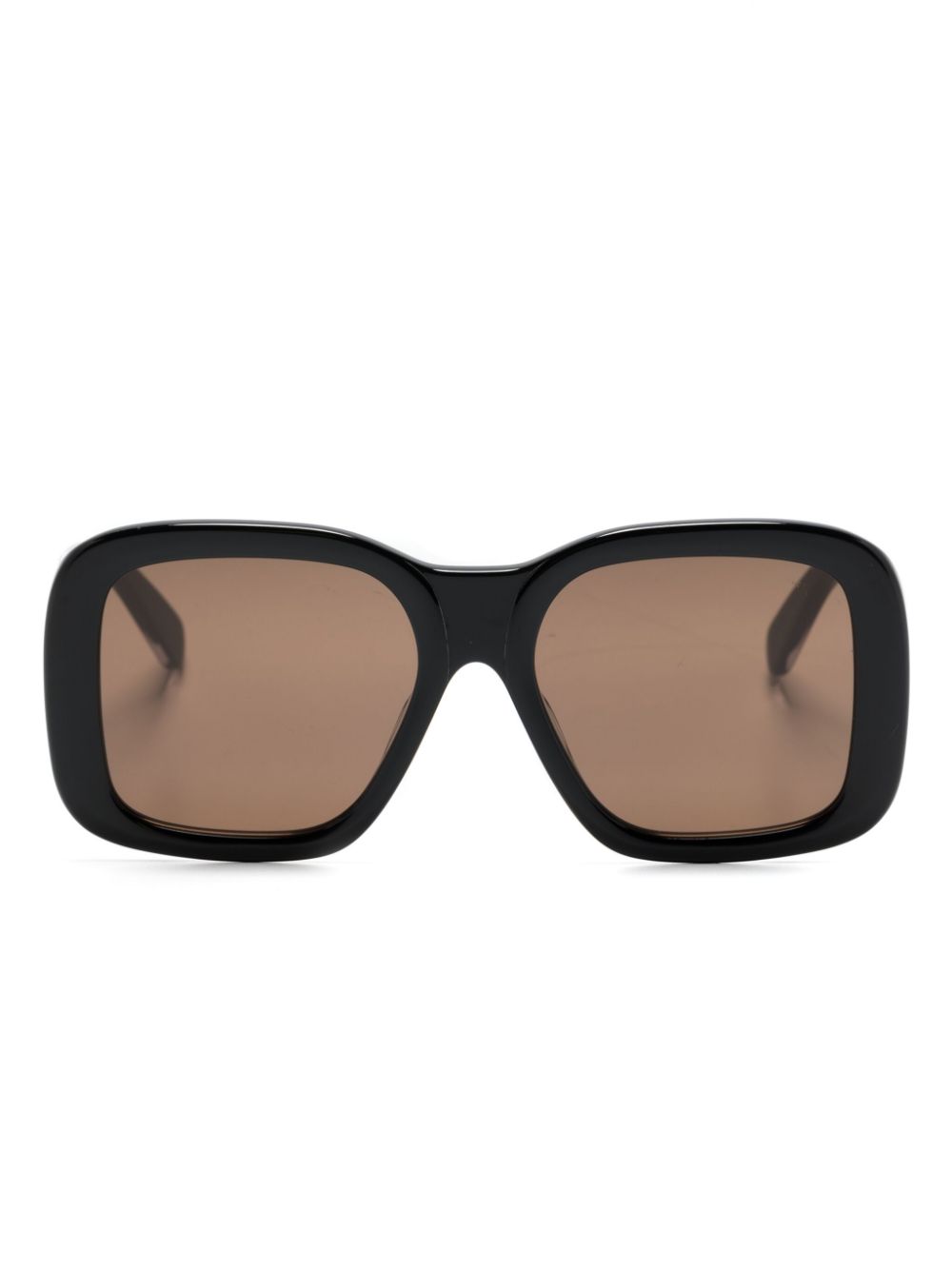 Stella McCartney Eyewear logo-print oversized square-frame sunglasses - Black von Stella McCartney Eyewear