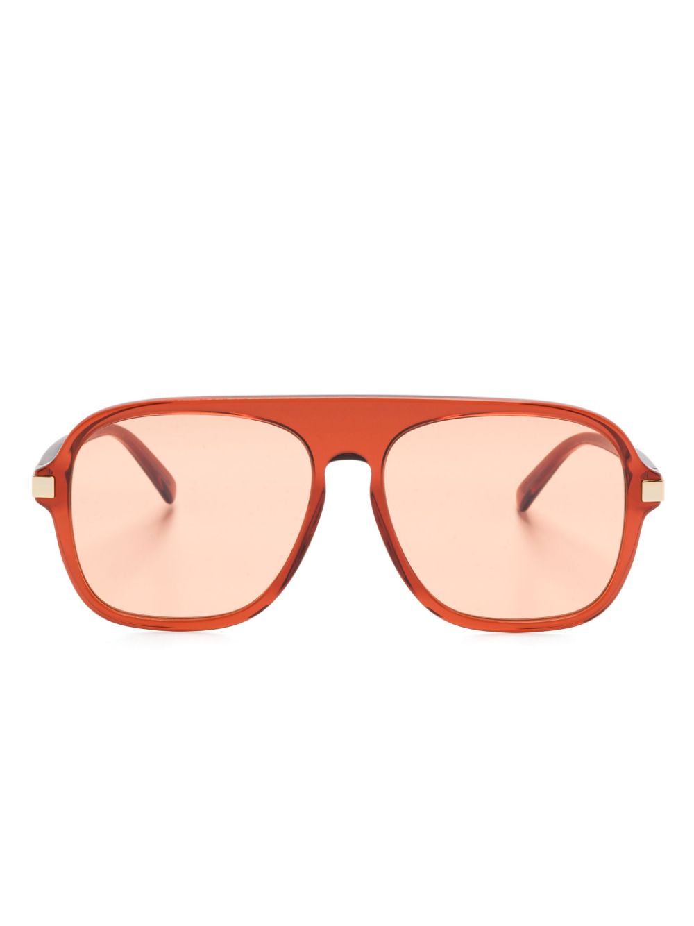 Stella McCartney Eyewear straight-edge sunglasses - Orange von Stella McCartney Eyewear