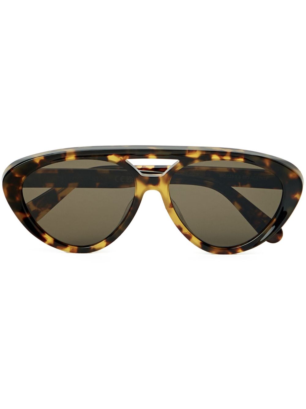 Stella McCartney Eyewear tortoiseshell pilot-frame sunglasses - Brown von Stella McCartney Eyewear