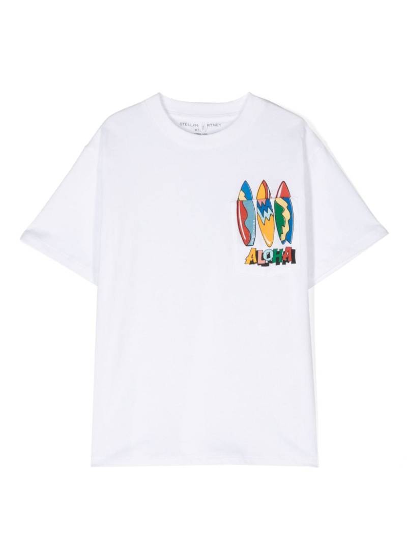 Stella McCartney Kids Aloha-print cotton T-shirt - White von Stella McCartney Kids